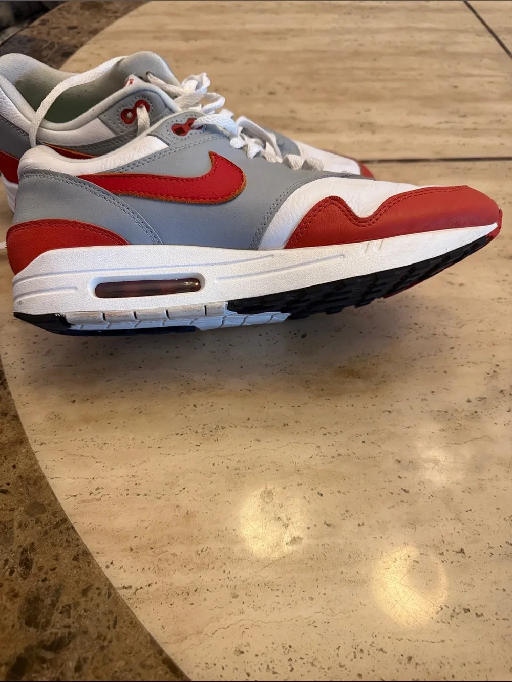 Nike Air Max Men's Athletic martian sunrise,White, Gray, Red